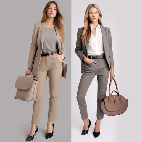 Ensemble De Vêtements Et Accessoires De Femme D'affaires. Vêtements De Mode  élégance Pour Le Style Professionnel.