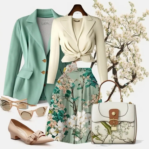 tenue-femme-printemps-blanc-turquoise