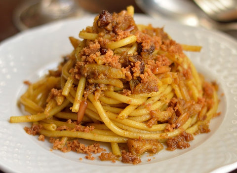 Pasta con i broccoli arriminati