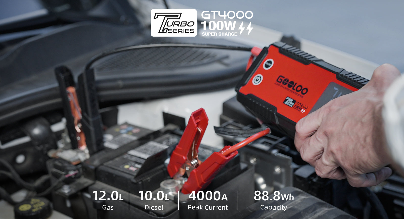 T4000 BATTERY JUMP STARTER BOOST A CAR AT -40°F