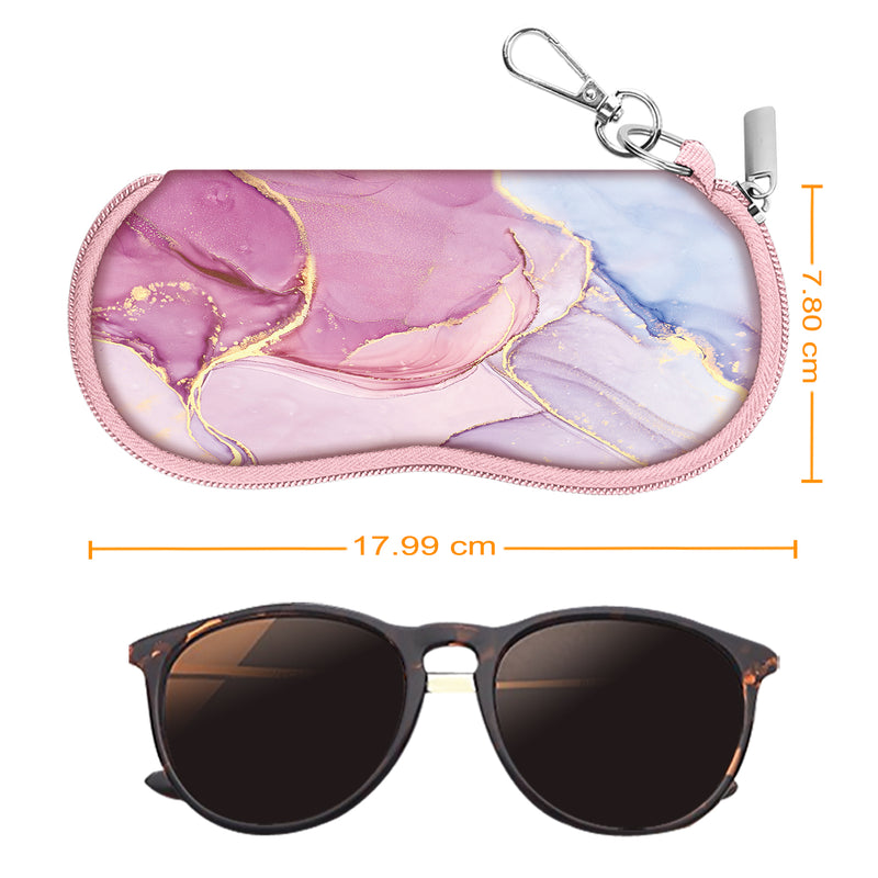 Neoprene Zipper Glasses Soft Case with Carabiner | Fintie