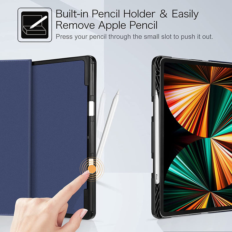 iPad Pro 12.9 Inch 5th Gen 2021 Multi-Angle Viewing Case | Fintie