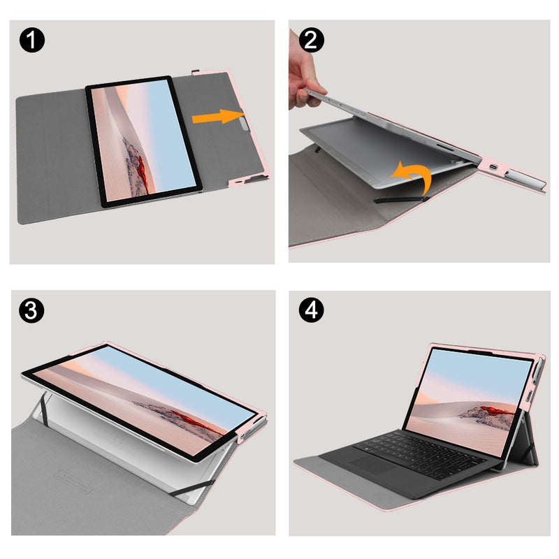 Surface Go 3 (2021)/Go 2/Go Multi-Angle Viewing Business Case | Fintie