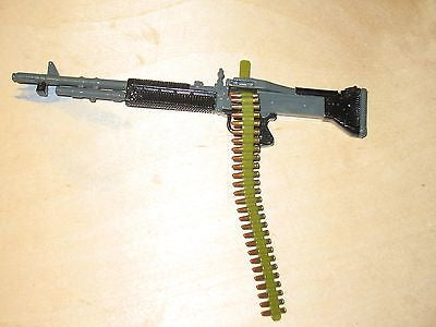 W035 Gi Joe Hasbro Metal M60 Marine Machine Gun With Bi Pod Ammo Bel 3rd Son Books