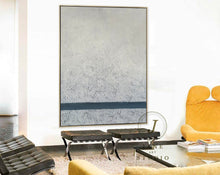 Load image into Gallery viewer, Large Original Gray Abstract Painting Acrylic Painting Qp058
