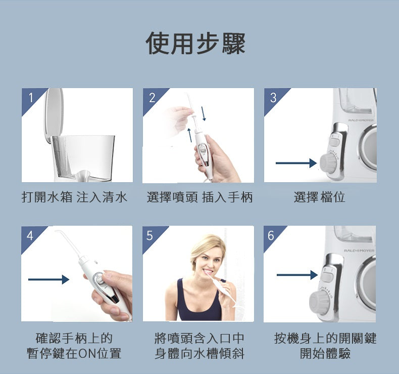 RaldMoyer AP100 座檯式水牙線機沖牙機沖牙器 箍牙人士推薦使用