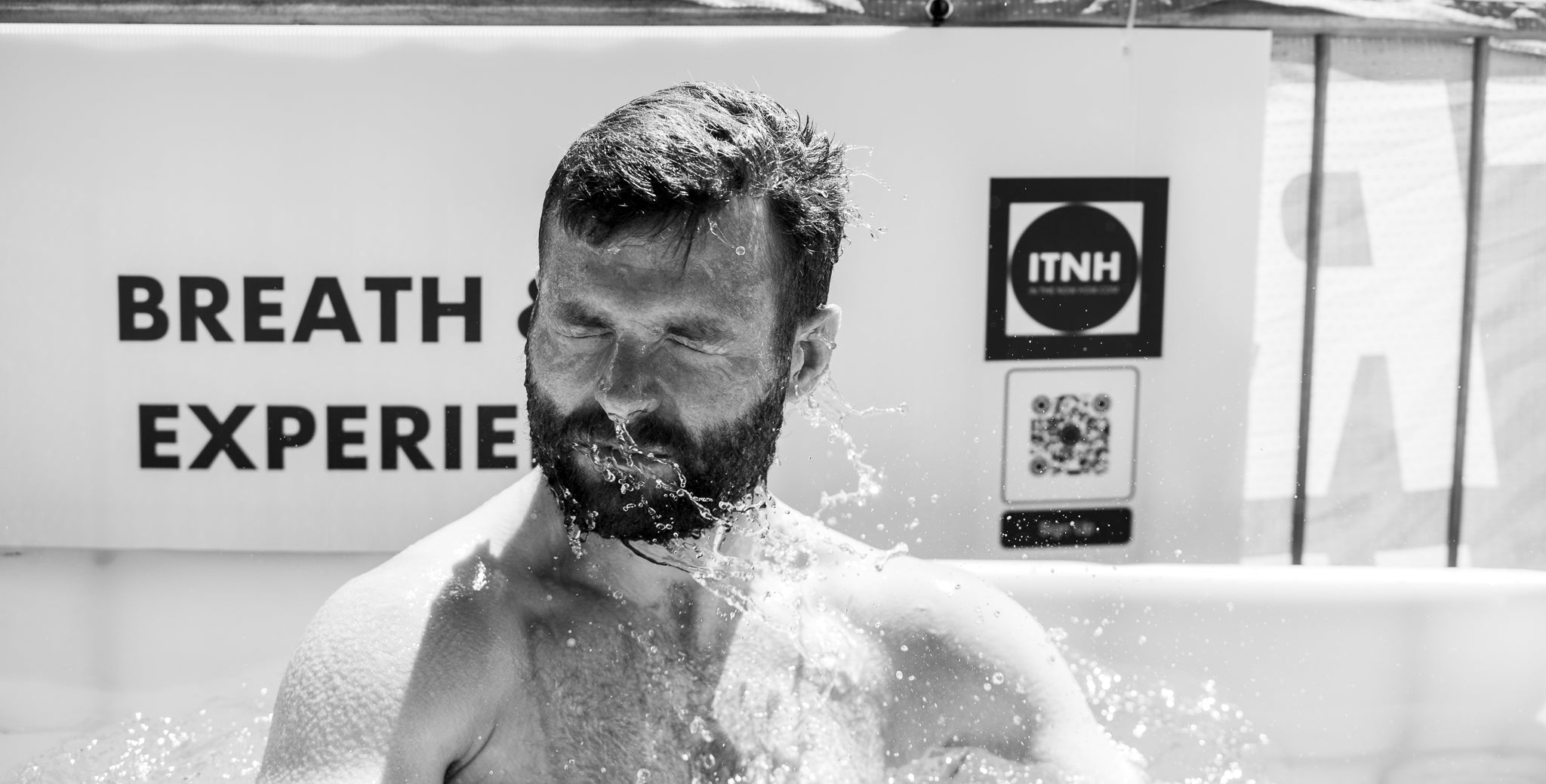 athlete in ice bath