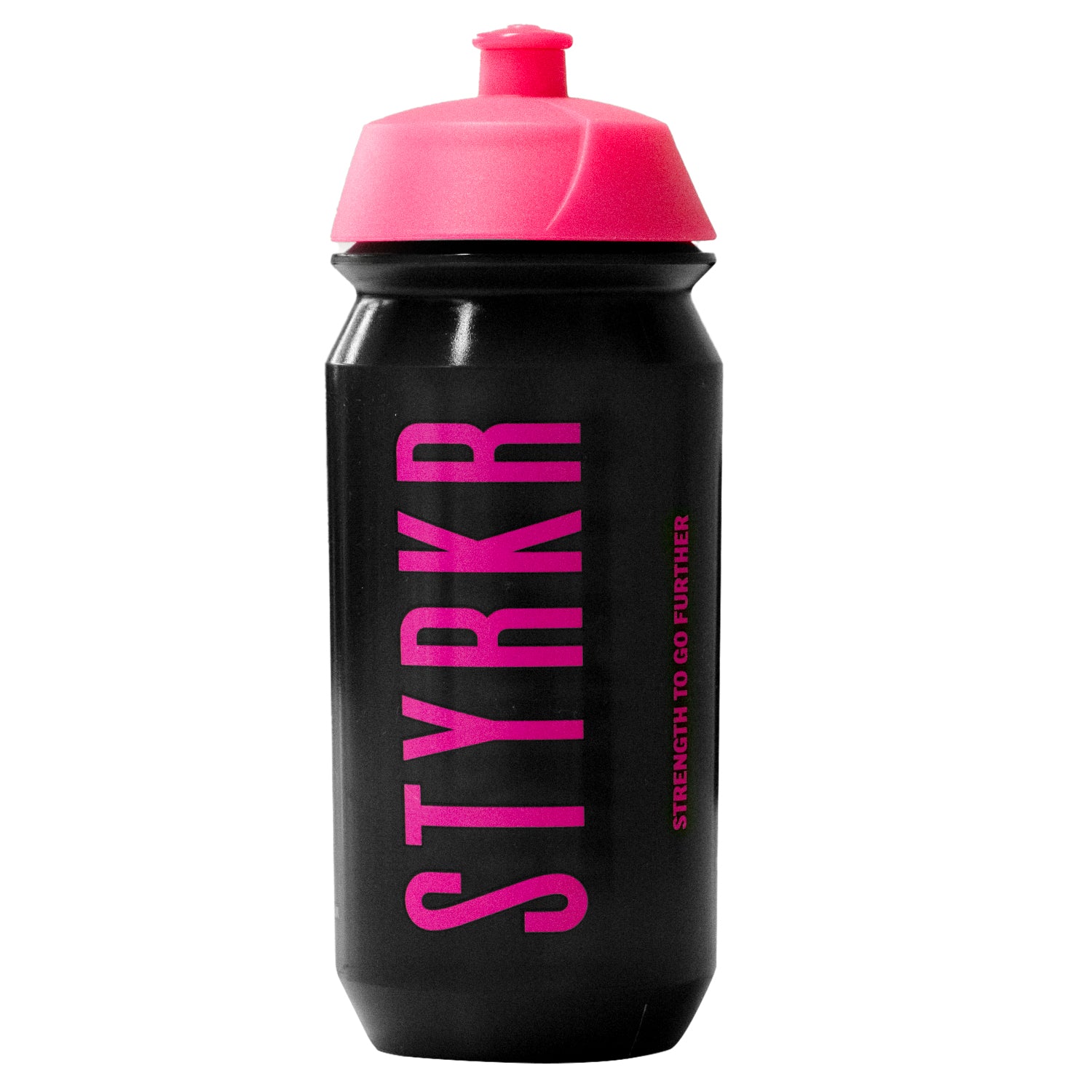 STYRKR Water Bottle Pink 500ml | Approved by athletes, driven by science | All STYRKR products have been specifically engineered to produce unique effects in the body | FREE gifts + delivery over £50