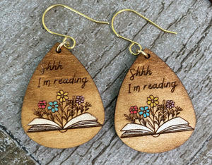 Book Lovers Earrings - Crago's Creations