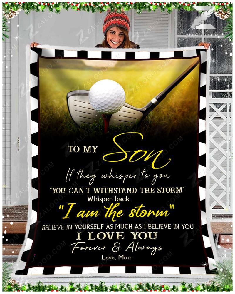 Blanket Golf To My Son I Love You