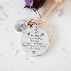 mother's day mom personalized pendant