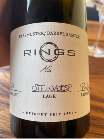 Weingut Rings, 2021 Kallstadt Steinacker VDP. ERSTE LAGE Fassprobe