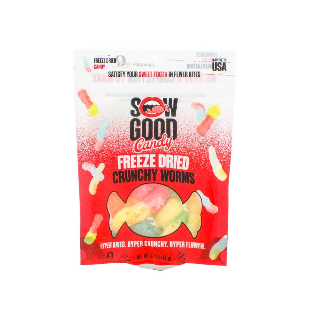 Freeze Dried Sour Worms – Yum Ice Freeze Dried