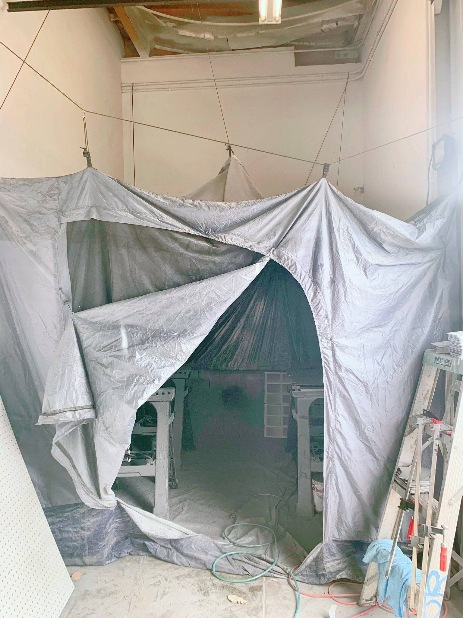 Simply Grateful Paint Tent Glow Up Before