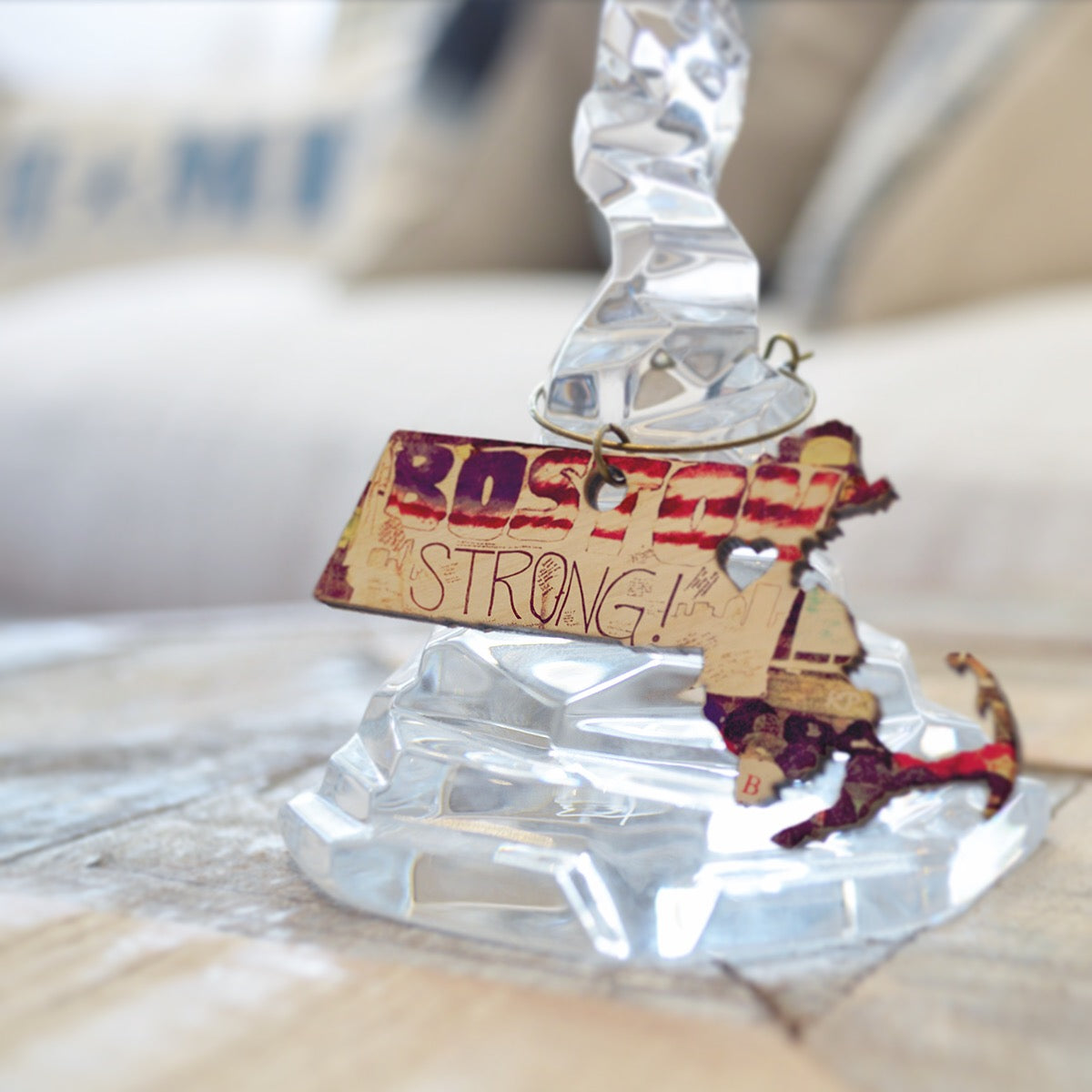 Boston Marathon Wine Charms