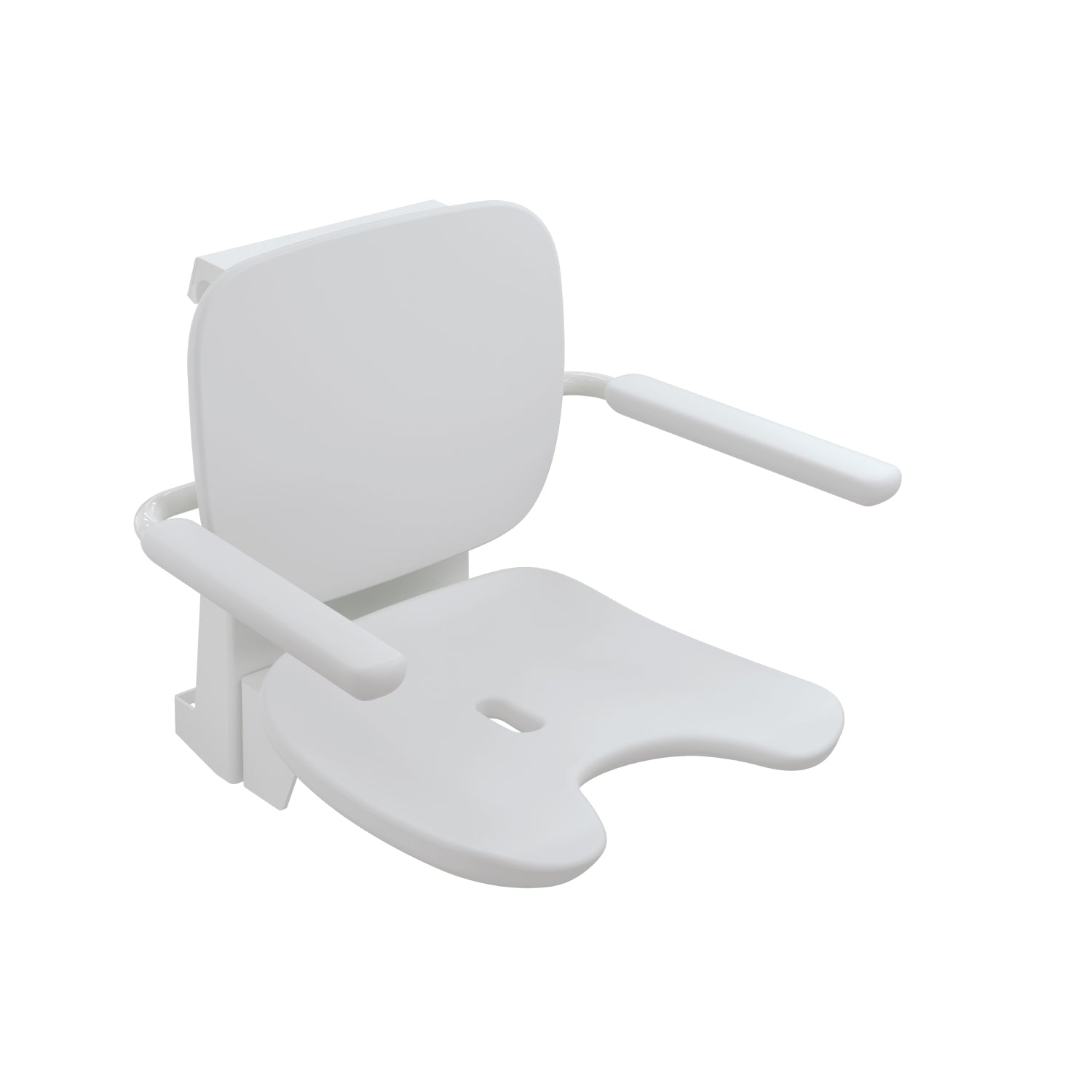 Desergo Hanging Seat with a white finish on a white background