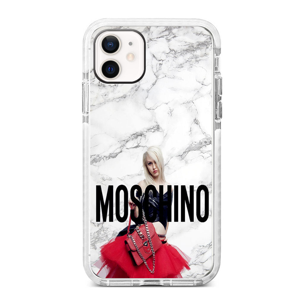 Moschino Marble Iphone 12 Mini Case Suitescase