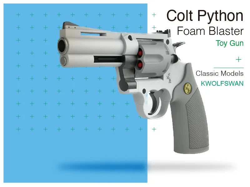Colt Python Revolver Foam Dart and Gel Blaster Double Type Ammo Toy