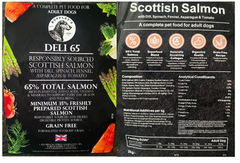 Deli 65 Scottish Salmon Dog Food - Ingredients