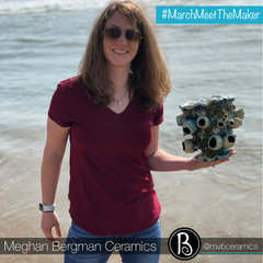 Meghan Bergman Holds Her Ceramic Barnacle Sculpture | About the Artist | Meet The Maker Series