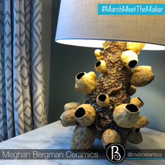 Ceramic Barnacle Lamp | Handmade Ceramics Inspired by Nature | Meghan Bergman Ceramics | Meet The Maker Series