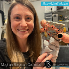 Meghan Bergman Holds Her Ceramic Barnacle Cup | Meghan Bergman Ceramics | Meet The Maker Series