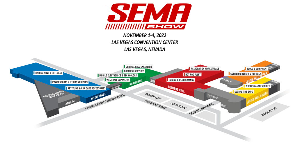 SEMA Show 2022 Floor Plan