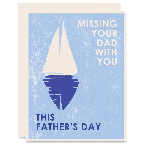 Missing Your Dad With You Card