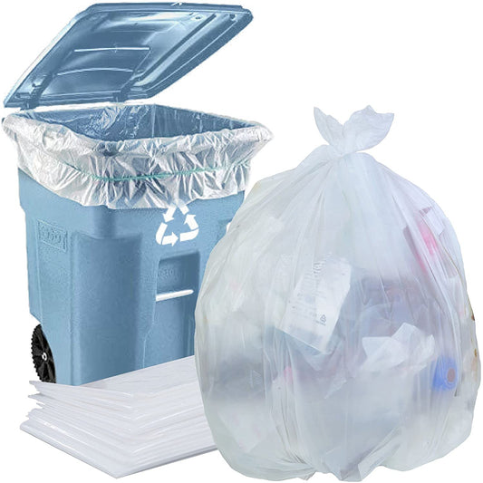 Trash Bags 95-96 Gallon, 2 mil, Large Heavy Duty Garbage Bags, 25/Coreless Roll