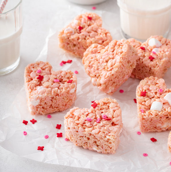 Rice Krispie Treats made with Strawberry Jam