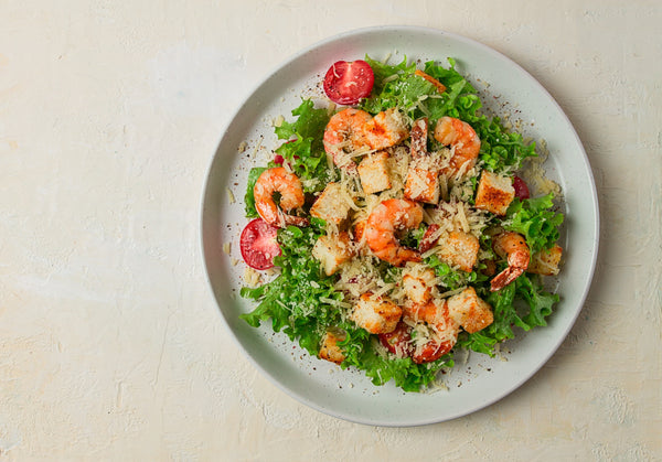 bread salad with shrimp