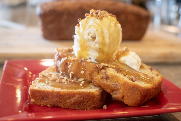 banana bread sundae