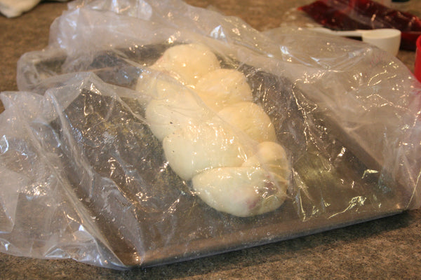 braided bread ready for the oven