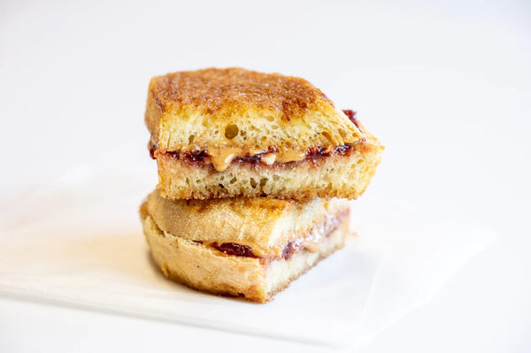 Cinnamon Sugar Crusted PB&J Sandwich