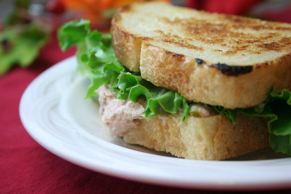 Tuna sandwich on Texas toast