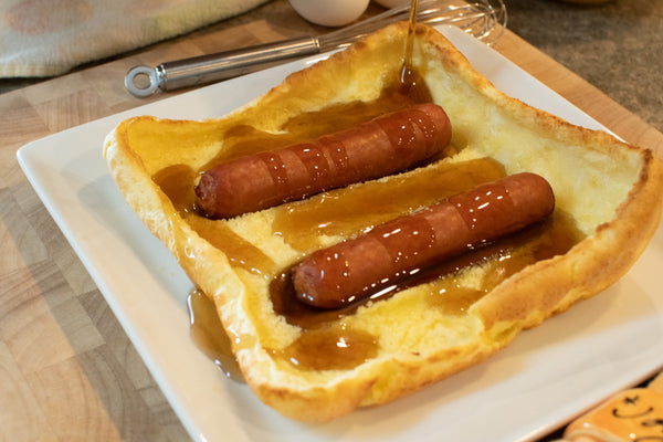hot dogs in a hole