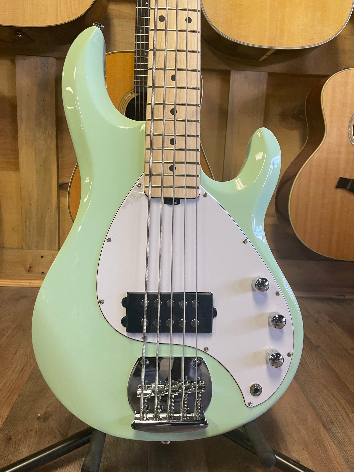 Sterling By Music Man StingRay RAY5 Bass Guitar - Mint Green (NEW)