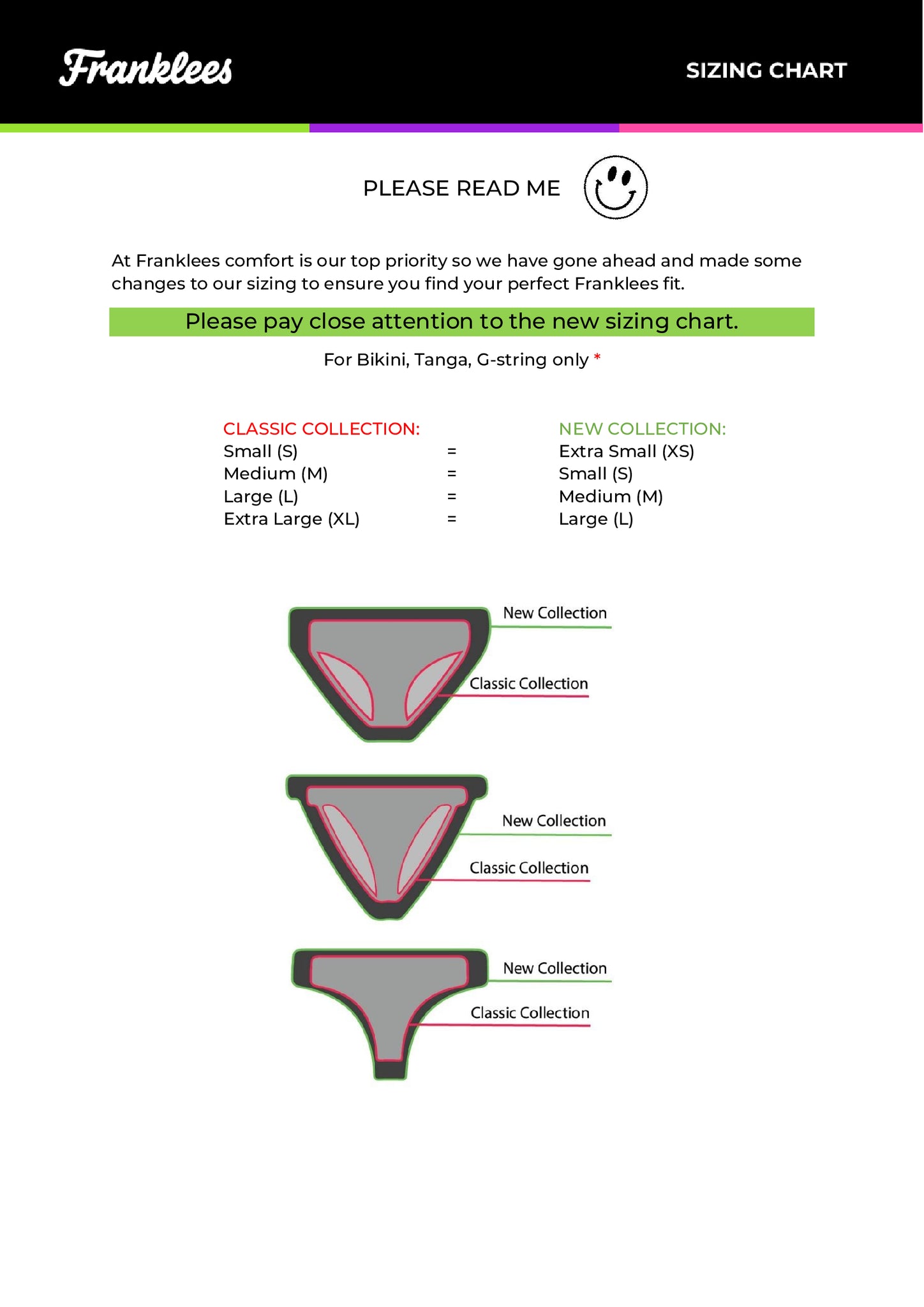 SIZE CHART – Franklees