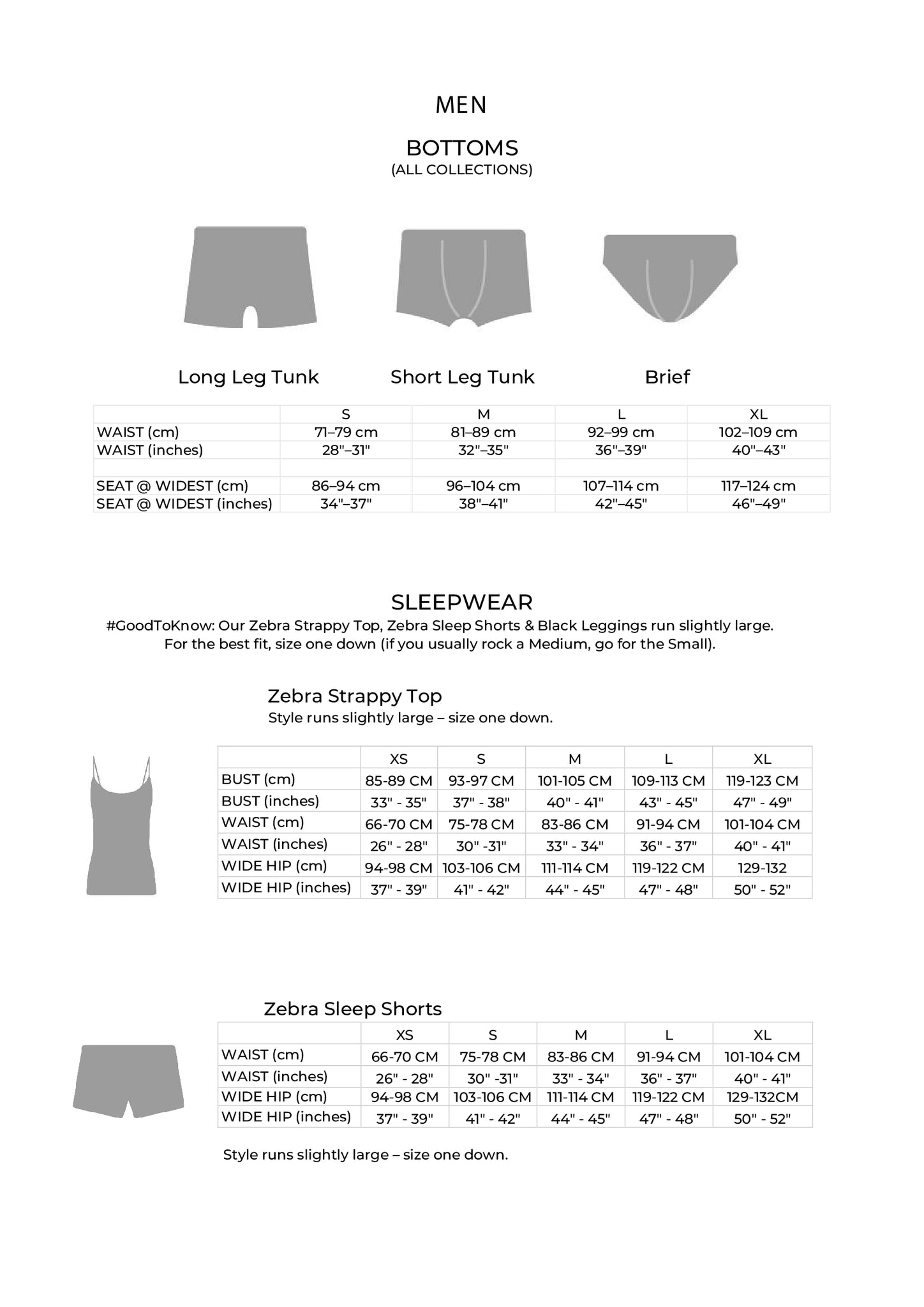 SIZE CHART – Franklees