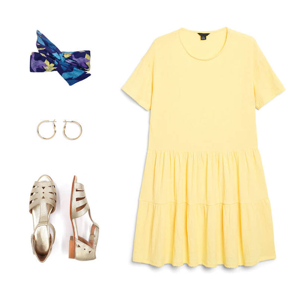 How to wear gold sandals