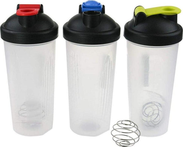 Hydro2Go 16 OZ Protein Shaker Bottle with Mixer Ball and 2 Interlocking  Storage