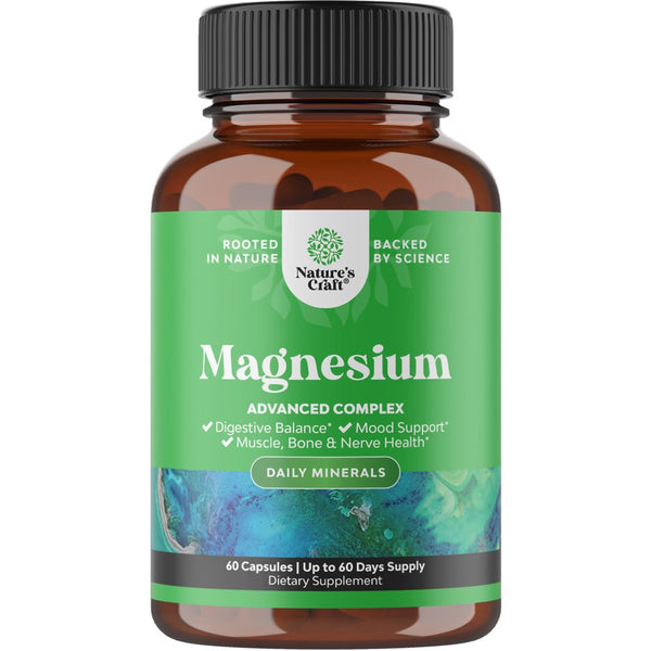 Nobi Nutrition Magnesium Citrate Complex, 500 MG, High Absorption Formula, Calm, Relaxation & Digestion Support Supplement with Elemental Magnesium  Oxide, Gluten-Free, Soy-Free