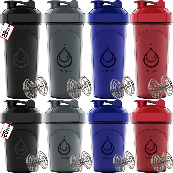 diliqua -10 PACK- small Shaker Bottles for Protein Mixes
