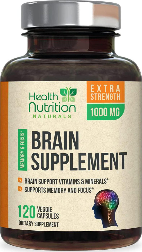 Brain Booster Nootropic Supplement 1000mg Support Focus Energy Memory &  Clarity