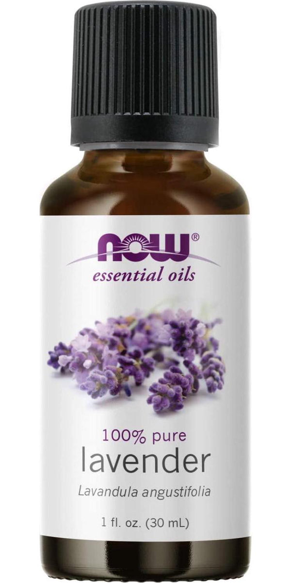 NOW Essential Oils, Organic Lavender Oil, Soothing Aromatherapy Scent,  Steam Distilled, 100% Pure, Vegan, Child Resistant Cap, 1-Ounce