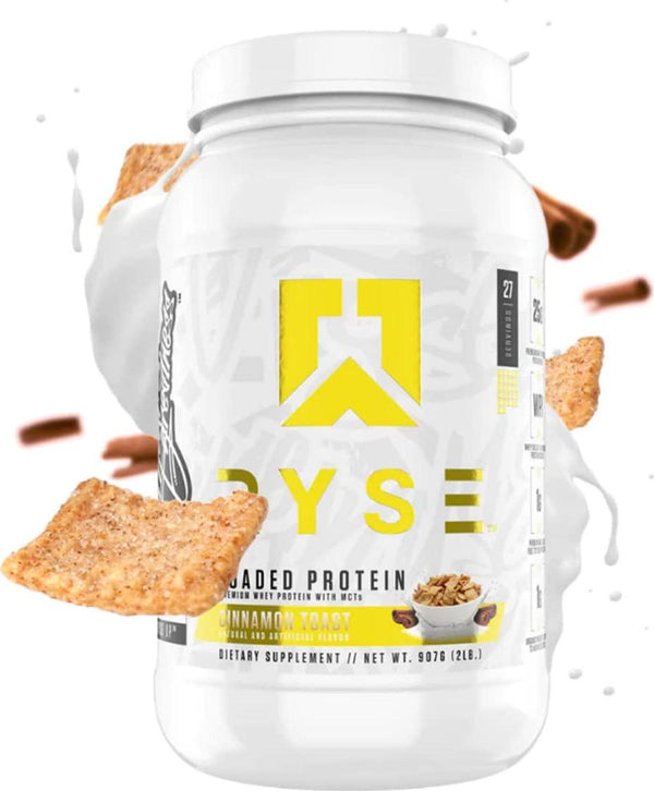  Ryse Loaded Protein Powder, 25g Whey Protein Isolate &  Concentrate, with Prebiotic Fiber & MCTs, Low Carbs & Low Sugar