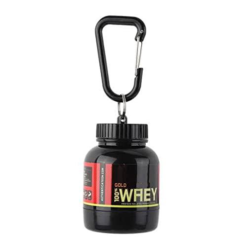 OnMyWhey - Protein Powder and Supplement Funnel Keychain, Portable to-Go  Container for The Gym, Workouts, Fitness, and Travel - TSA Approved, Punny