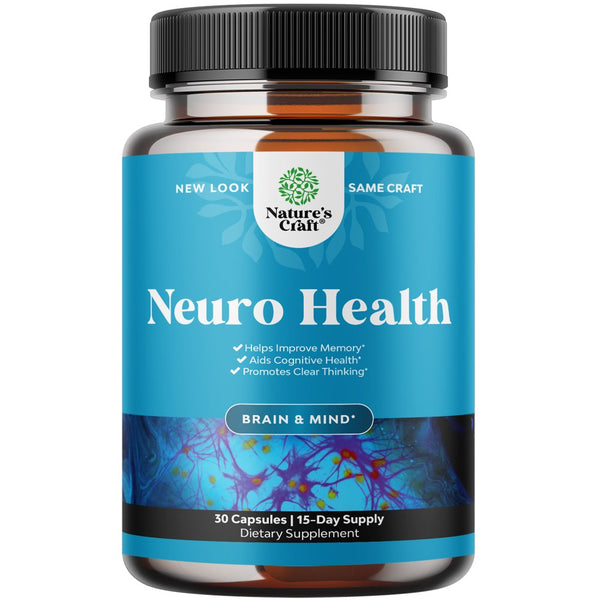 Brain Supplement for Memory and Focus, Nootropic Support for