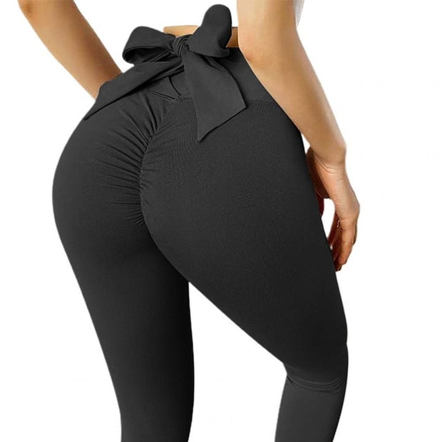 Bow Top Compression Leggings