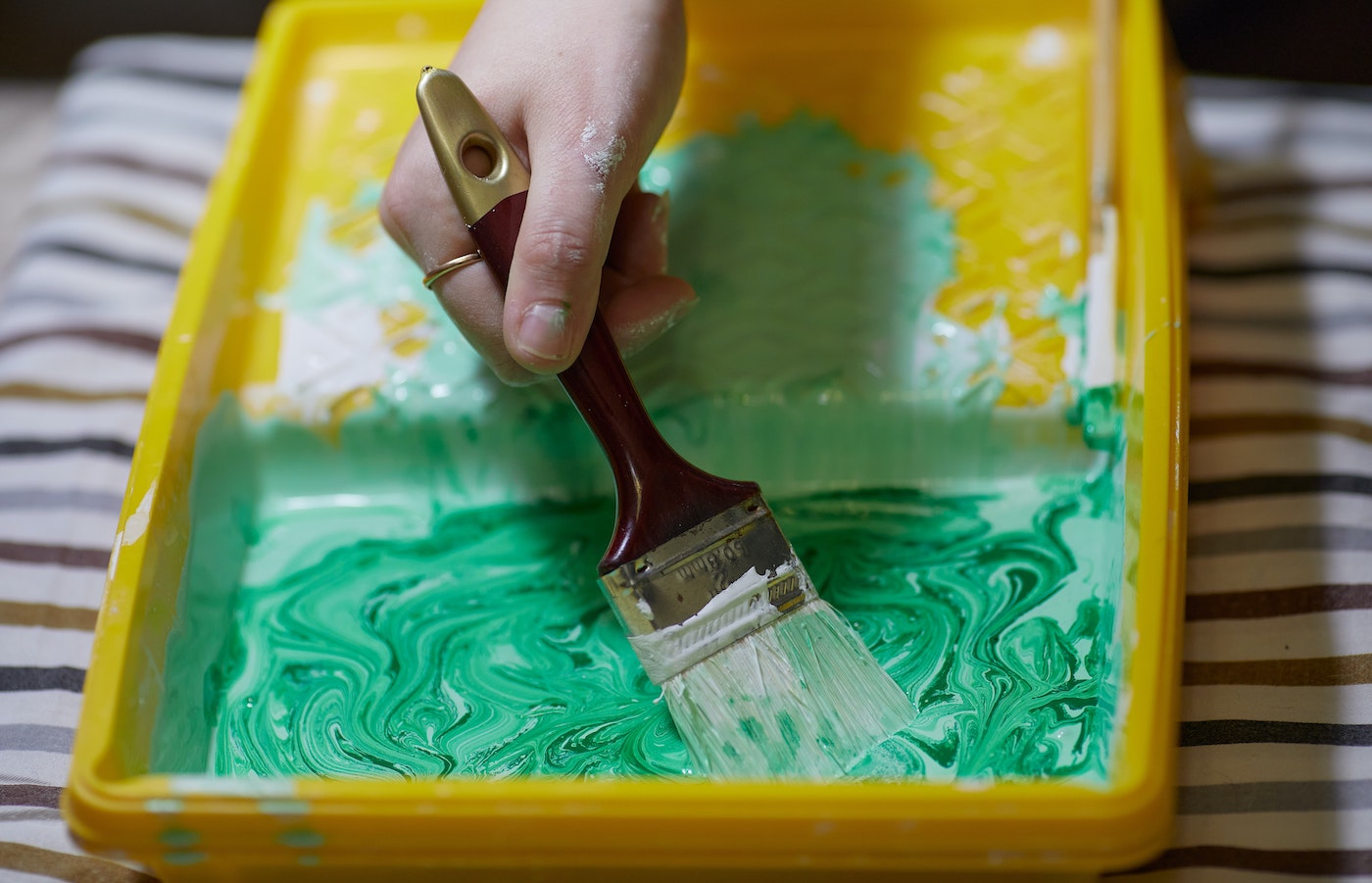 Modifying Green Acrylic Paints